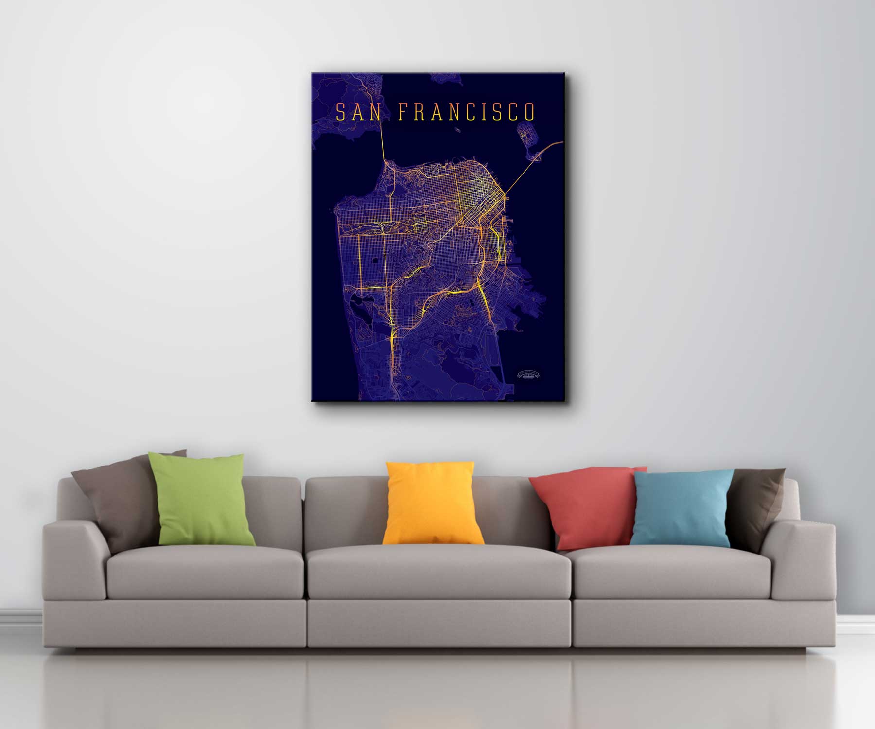 San_Francisco_Nightmode_Wall_Canvas