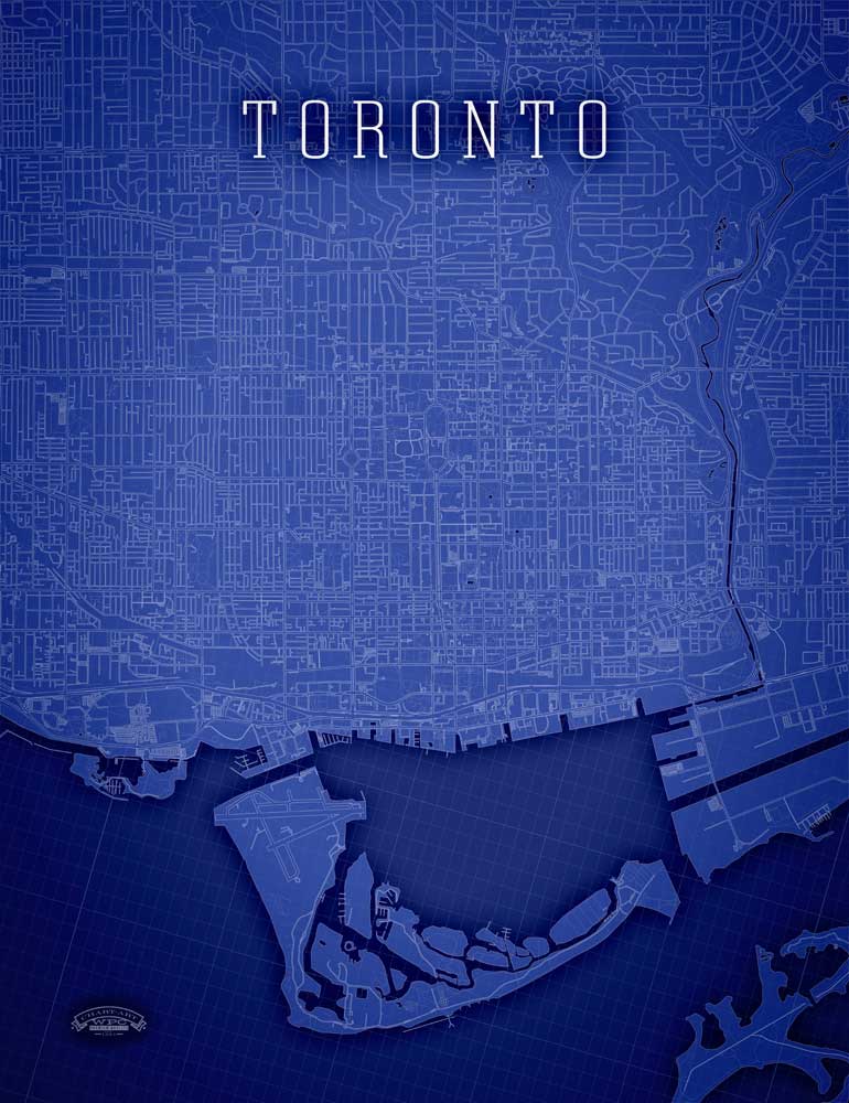 Toronto_Blueprint_Wrapped_Canvas